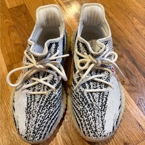 Yeezy Zebra Black and White Sneakers
